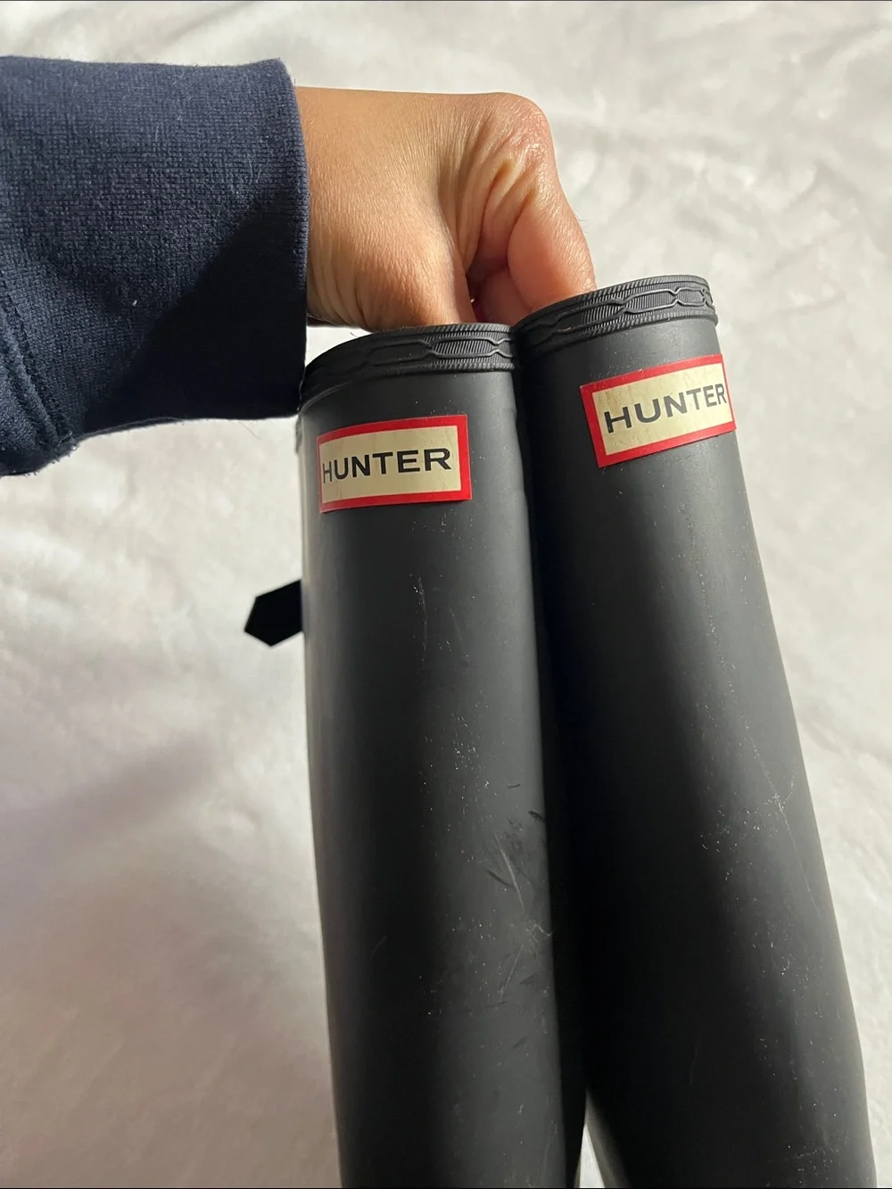 Hunter size 9 Original Tall Matte Black Waterproof Rain Boots - Picture 10 of 13